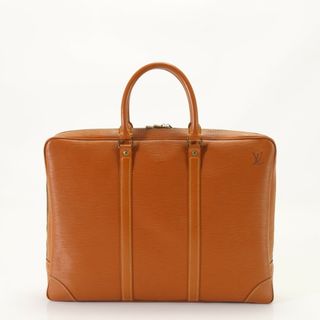 ルイヴィトン(LOUIS VUITTON)の美品 ルイヴィトン エピ ポルト ドキュマン ヴォワヤージュ PDV M54478 レザー ビジネス バッグ 書類鞄 トート A4 メンズ ERE AE9-9(ビジネスバッグ)