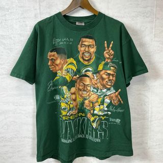 ビンテージ　90ＳシングルステッチＴシャツ　グリーンベイパッカーズ　メンズ　古着(Tシャツ/カットソー(半袖/袖なし))