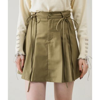 idem(イデム)/2way ribbon belt mini skirt(ミニスカート)