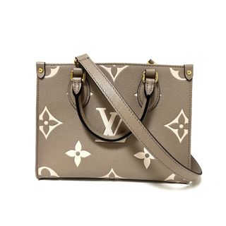 LOUIS VUITTON - LOUIS VUITTON ルイヴィトン アンプラント オンザゴーPM バイカラー トゥルトレール クレーム トートバッグ ショルダーバッグ M45779 超美品