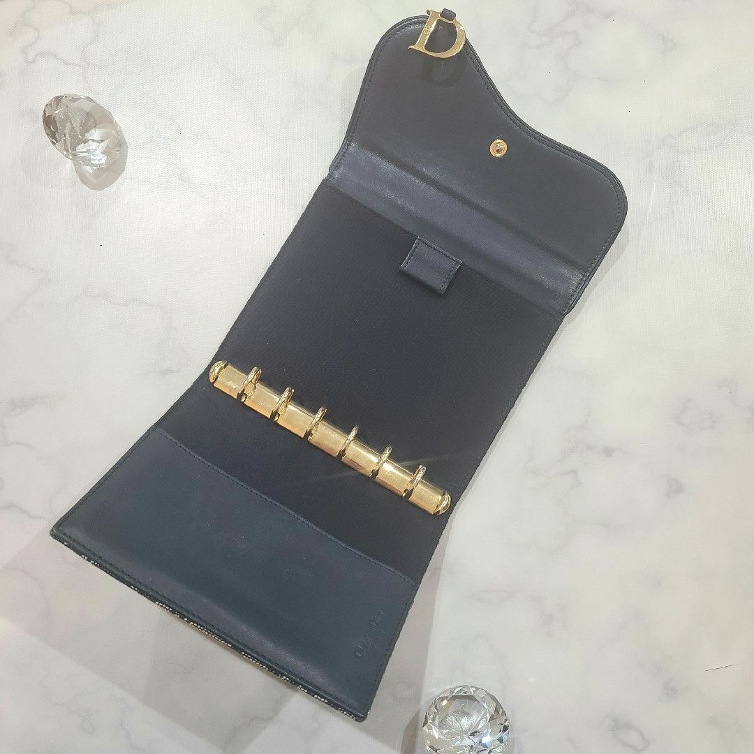 Dior システム手帳 ネイビー トロッター ヴィンテージ Dior システム手帳 ネイビー トロッター ヴィンテージ