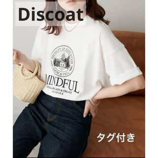 Discoat - 【24時間以内発送】　discoat MINDFUL刺繍ロゴTシャツ 半袖