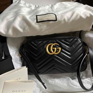 Gucci - GUCCI GGマーモントキルティングスモールショルダーバッグ グッチ