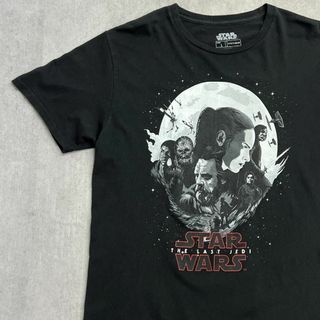 STAR WARS 最後のジェダイ　トップス　Tシャツ　古着　ブラック　L(Tシャツ/カットソー(半袖/袖なし))