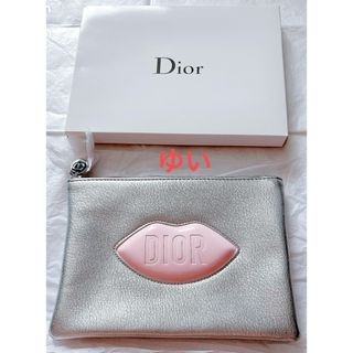 ディオール(Dior)のDiorディオールノベルティポーチクラッチ新品未使用限定品非売品リップ型ロゴ(ポーチ)