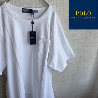 ポロラルフローレン(POLO RALPH LAUREN)の新品　POLO RALPHLAUREN BIG FIT Tシャツ　白　XLサイズ(Tシャツ/カットソー(半袖/袖なし))
