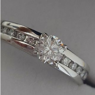 新品　PT900 天然ダイヤモンド 0.53ct 0.20ct エタニティリング(リング(指輪))