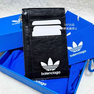 Balenciaga - バレンシアガ 未使用 23年 アディダス  コイン&カード ホルダー 財布 黒