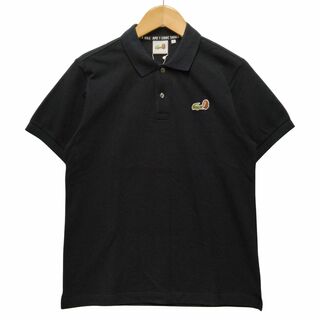 ラコステ(LACOSTE)のLACOSTE ラコステ × APE エイプ 品番 PH901P ポロシャツ 半袖 ブラック サイズ2 正規品 / 34603(ポロシャツ)