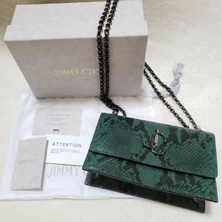 ジミーチュウ(JIMMY CHOO)の極美品　ジミーチュウ　ボヘミア　JCロゴ　2wayショルダーバッグ　クラッチ(ショルダーバッグ)