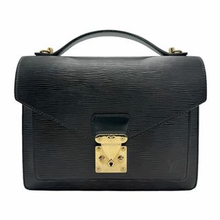 ルイヴィトン(LOUIS VUITTON)のルイ ヴィトン LOUIS VUITTON ハンドバッグ エピ モンソー エピレザー ブラック ゴールド メンズ M52122 送料無料【中古】 z1354(ハンドバッグ)