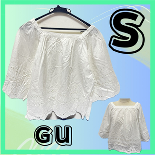 ジーユー(GU)のNo.462 GU ジーユー ブラウス カットソー (Sサイズ)(シャツ/ブラウス(半袖/袖なし))