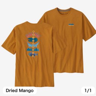 パタゴニア(patagonia)の【新品】patagonia　50周年限定tシャツ　オレンジ　XL 【送料込】(Tシャツ/カットソー(半袖/袖なし))