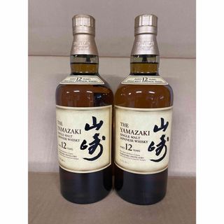 【新品未開封】 サントリー山崎12年 ウィスキー 700ml  箱付　2本セット(ウイスキー)