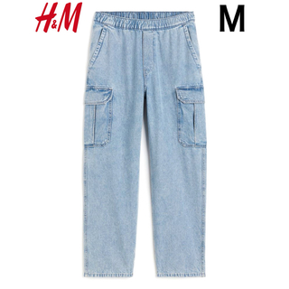 H&M - 新品 H&M ルーズフィット デニム カーゴパンツ M