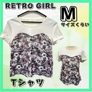 レトロガール(RETRO GIRL)のNo.450 RETRO GIRL レトロガール Tシャツ(Mサイズくらい)(カットソー(半袖/袖なし))