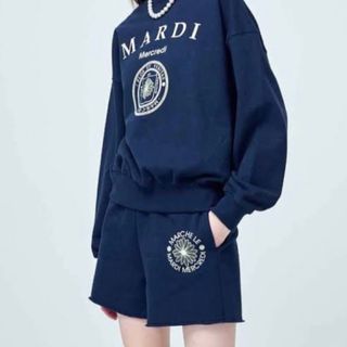 Mardi Mercredi SWEATSHORTS MARCHE EMBLEM(ショートパンツ)