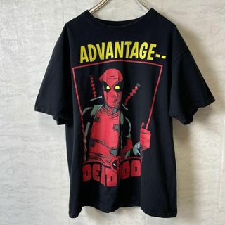 MARVEL - マーベル　スパイダーマン　サイズＬ　黒ブラック　半袖Ｔシャツ　メンズ　古着