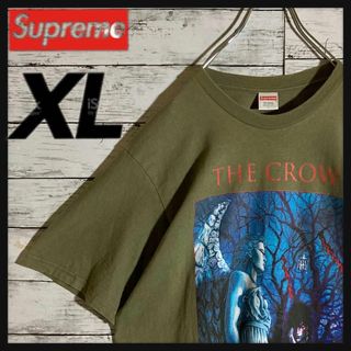 シュプリーム(Supreme)の【美品】シュプリーム☆センターロゴ　THE CROW Tシャツ　カーキ　即完売(Tシャツ/カットソー(半袖/袖なし))