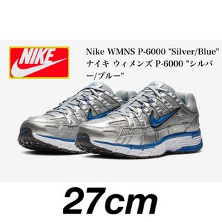 ナイキ(NIKE)のNike WMNS P-6000 "Silver/Blue  27センチ(スニーカー)