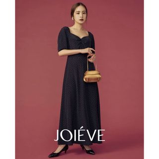 デミルクスビームス(Demi-Luxe BEAMS)のjoieve ドットワンピース (ロングワンピース/マキシワンピース)