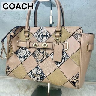 コーチ(COACH)の希少✨コーチ スワッガー27 37188 2way ハンドバッグ レザースエード(ハンドバッグ)