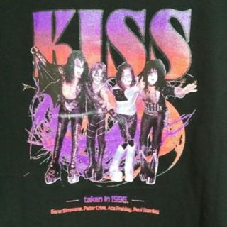 LIFE MAGAZINE KISS バックプリント 長袖Tシャツ M(Tシャツ/カットソー(七分/長袖))