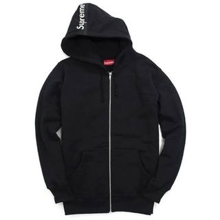 Supreme - SUPREME  14AW Logo Tape Zip Up Black 