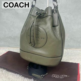 コーチ(COACH)の超美品✨コーチ デンプシー 2way ショルダーバッグ 巾着 C4100 バケツ(ショルダーバッグ)