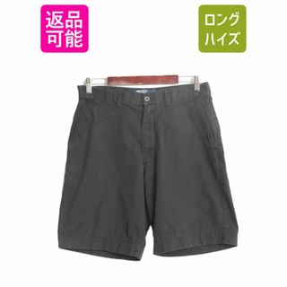 ラルフローレン(Ralph Lauren)の90s ポロ ラルフローレン コットン チノ ショートパンツ メンズ 32 90年代 オールド ショーツ 短パン ノータック アーミー タイプ ブラック(ショートパンツ)