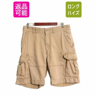 ラルフローレン(Ralph Lauren)のヴィンテージ 加工 90s ポロ ラルフローレン コットン チノ カーゴ ショーツ メンズ 34 / ショートパンツ 短パン 半パン ミリタリー タイプ(ショートパンツ)