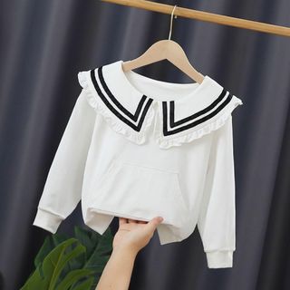 F9001 ウサミミ　キッズトップス　子供トップス　丸いネック　長袖Tシャツ(Tシャツ/カットソー)