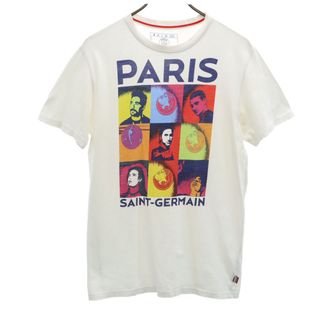 パリサンジェルマン プリント 半袖 Tシャツ S ホワイト Paris Saint-Germain メンズ(Tシャツ/カットソー(半袖/袖なし))