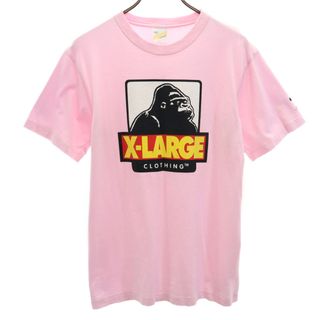 エクストララージ(XLARGE)のエクストララージ 日本製 プリント ミッキー 半袖 Tシャツ S ピンク XLARGE メンズ(Tシャツ/カットソー(半袖/袖なし))