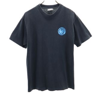 T＆C サーフデザインズ 90s USA製 オールド バックプリント 半袖 Tシャツ M グレー T＆C Surf Designs メンズ(Tシャツ/カットソー(半袖/袖なし))