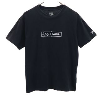 NEW ERA - ニューエラ ヨウジヤマモト プリント 半袖 Tシャツ S ブラック NEW ERA Yohji Yamamoto メンズ