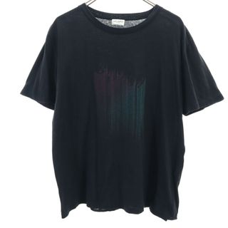 サンローラン(Saint Laurent)のサンローラン フランス製 半袖 Tシャツ M ブラック SAINT LAURENT メンズ(Tシャツ/カットソー(半袖/袖なし))