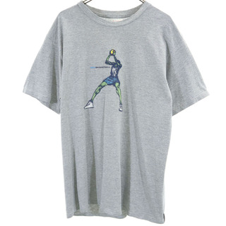 ナイキ(NIKE)のナイキ 90s オールド プリント 半袖 Tシャツ M グレー NIKE バスケットボール メンズ(Tシャツ/カットソー(半袖/袖なし))