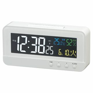 【数量限定】MAG(マグ) 置き時計 電波 デジタル カラーハーブ 温度 湿度 (置時計)