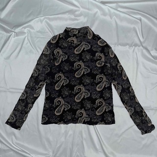 ヴィンテージ(VINTAGE)のvintage paisley design high neck tops(Tシャツ/カットソー(七分/長袖))