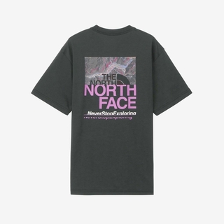 ザノースフェイス(THE NORTH FACE)のXL ノースフェイス ロゴ グラフィック フォト Tシャツ ハーフドーム 黒(Tシャツ/カットソー(半袖/袖なし))