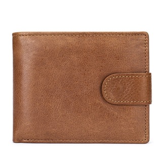 メンズミニ財布　ブラウン　二つ折り　ビジネス　ショートウォレット　財布(折り財布)