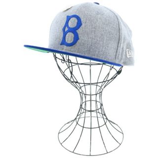 ニューエラー(NEW ERA)のNEW ERA ニューエラ キャップ 7.5 グレーx青 【古着】【中古】(キャップ)