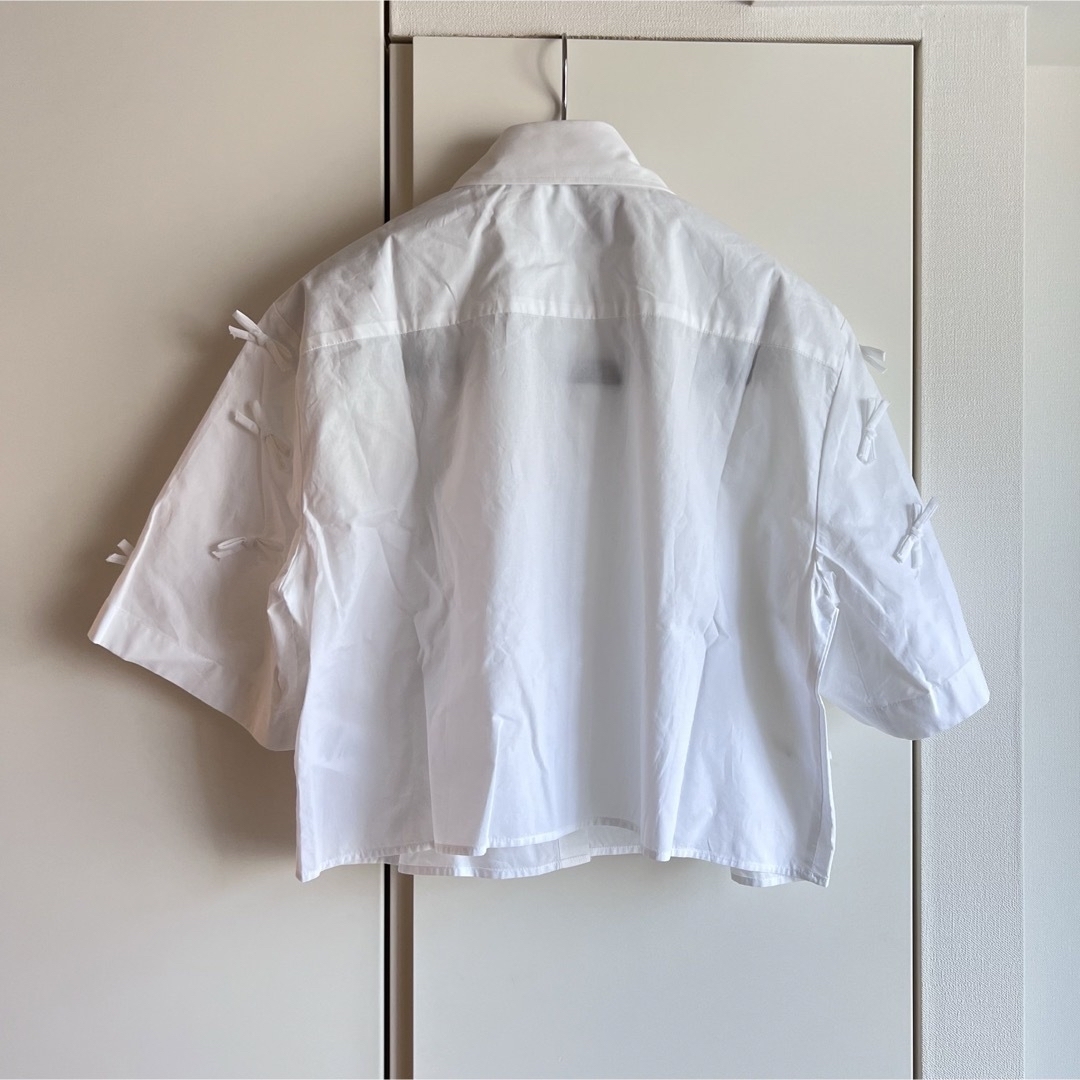 MSGM - MSGM リボンディテール クロップド シャツの通販 by MSGM - MSGM リボンディテール クロップド シャツの通販 by