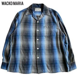 ワコマリア(WACKO MARIA)の美品 WACKO MARIA 18FW オープンカラーシャツ オンブレチェック(シャツ)