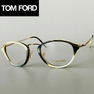 トムフォードアイウェア(TOM FORD EYEWEAR)のメガネ トムフォード メンズ ボストン グリーン ゴールド グラデーション(サングラス/メガネ)