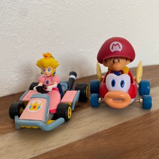 任天堂 - マリオカート プルバック 2台セット ベイビーマリオ ピーチ姫