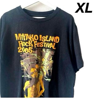 【希少非売品】Tシャツ　ロック　音楽　宮古島　沖縄　ライブ　Tシャツ　半袖　黒(Tシャツ/カットソー(半袖/袖なし))