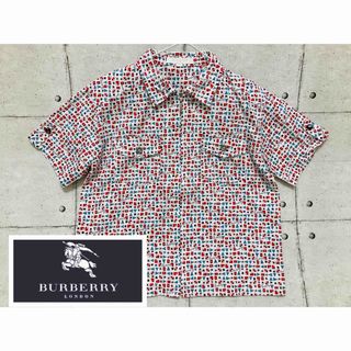 BURBERRY - レア 希少 バーバリーロンドン 半袖シャツ  ジャケット 120cm 訳あり