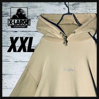 エクストララージ(XLARGE)の【入手困難】エクストララージ☆センター刺繍ロゴ　パーカー　マルチカラー(パーカー)